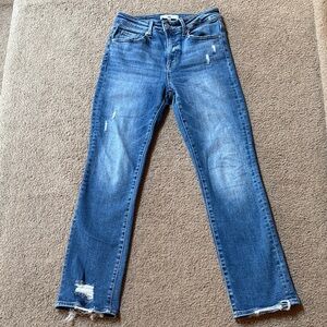 Stylish Distressed Blue Women's Jeans